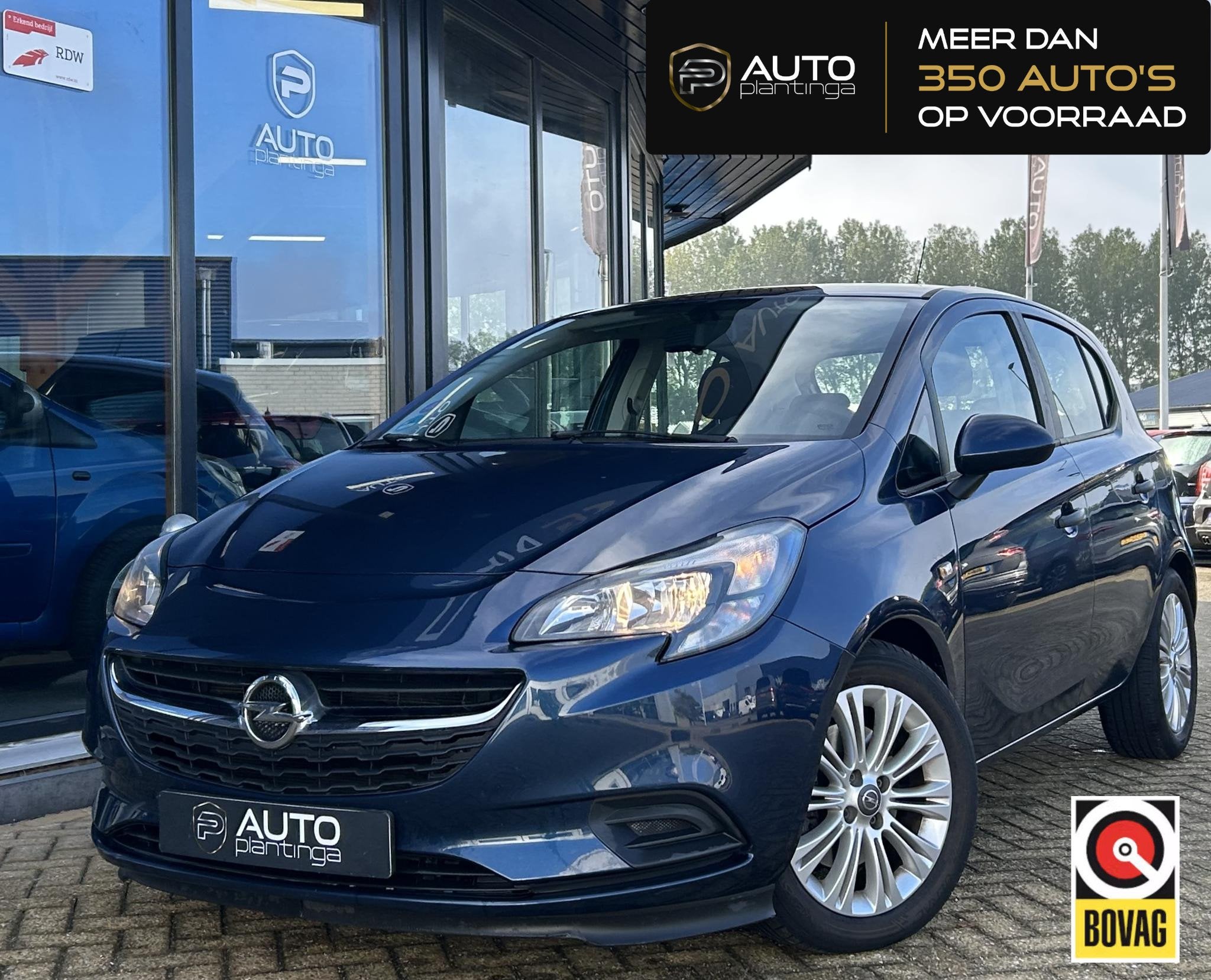 Opel Corsa 1.0 Turbo Edition 90PK | NL AUTO | NAP | Airco |, Voorwielaandrijving, Stof, Gebruikt, Blauw