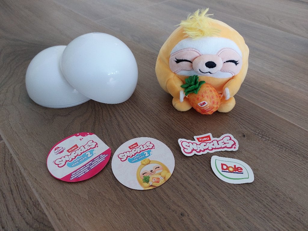 Snackles Dole ananas, Kinderen en Baby's, Speelgoed | Knuffels en Pluche, Met doos, Overige merken, Geel, Overige typen