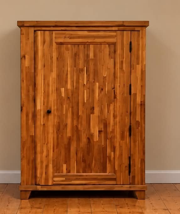 computerkast teakhout, Ophalen, 70 tot 120 cm, 40 tot 80 cm, Teakhout