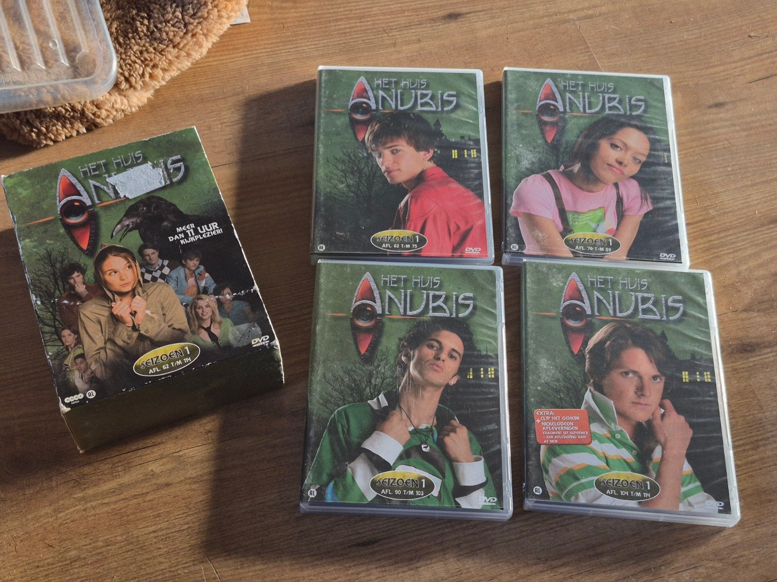 Dvdbox  - het huis anubis met hoesje, Cd's en Dvd's, Dvd's | Tv en Series, Ophalen, Gebruikt, Alle leeftijden, Boxset