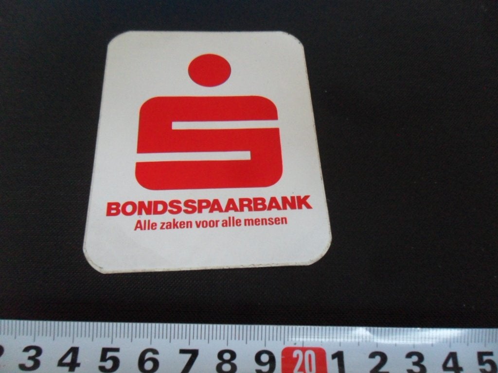 sticker bondsspaarbank alle zaken voor alle mensen, Verzamelen, Ophalen of Verzenden, Zo goed als nieuw