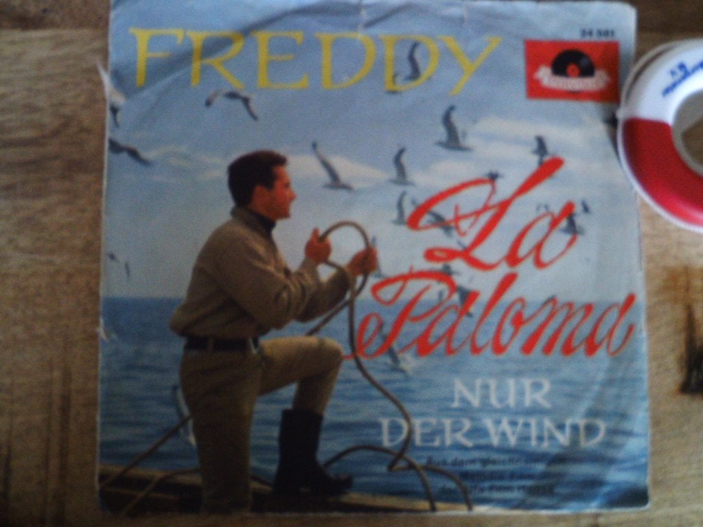 Freddy - La Paloma / Nur Der Wind (Vinyl Single)  25a, 7 inch, Zo goed als nieuw, Fotohoes, Overige typen