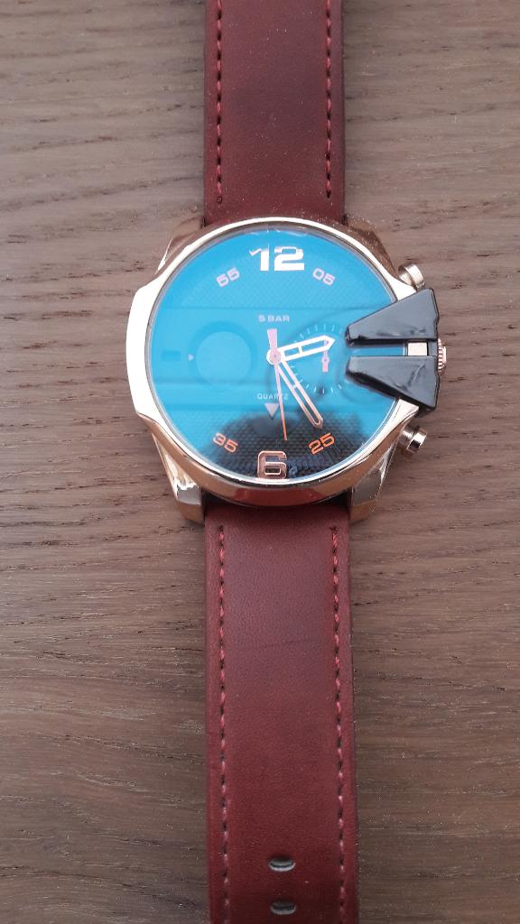 Spectrum horloge, Overige merken, Leer, Staal, Polshorloge