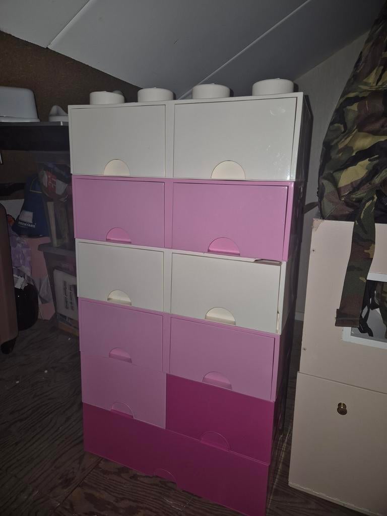 Lego opbergblokken, Ophalen, Gebruikt