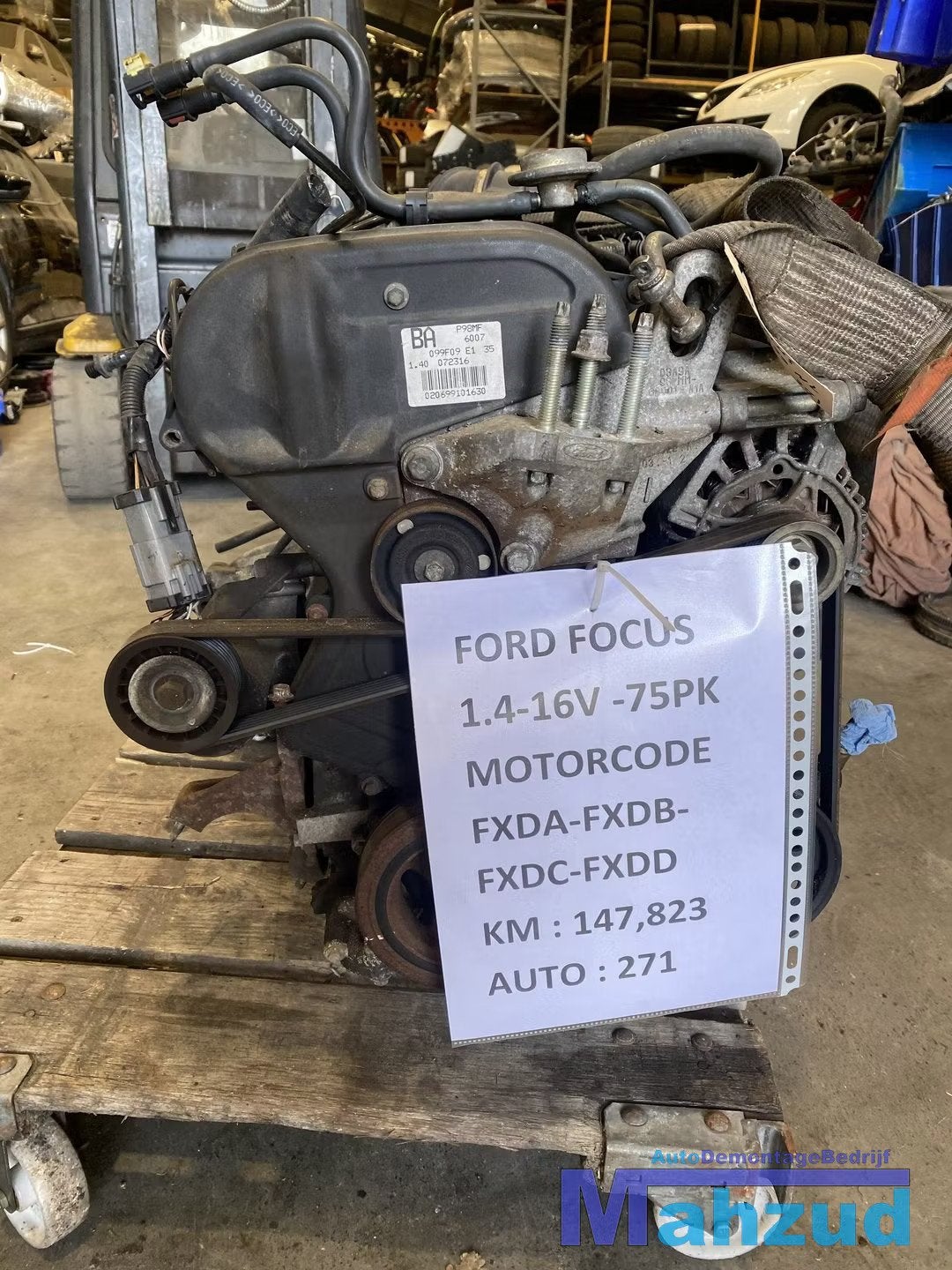 FORD FOCUS 1 1.4 16V Motorblok FXDA FXDB FXDC FXDD Motor, Gebruikt, Info@ford.com, Ophalen of Verzenden, Ford