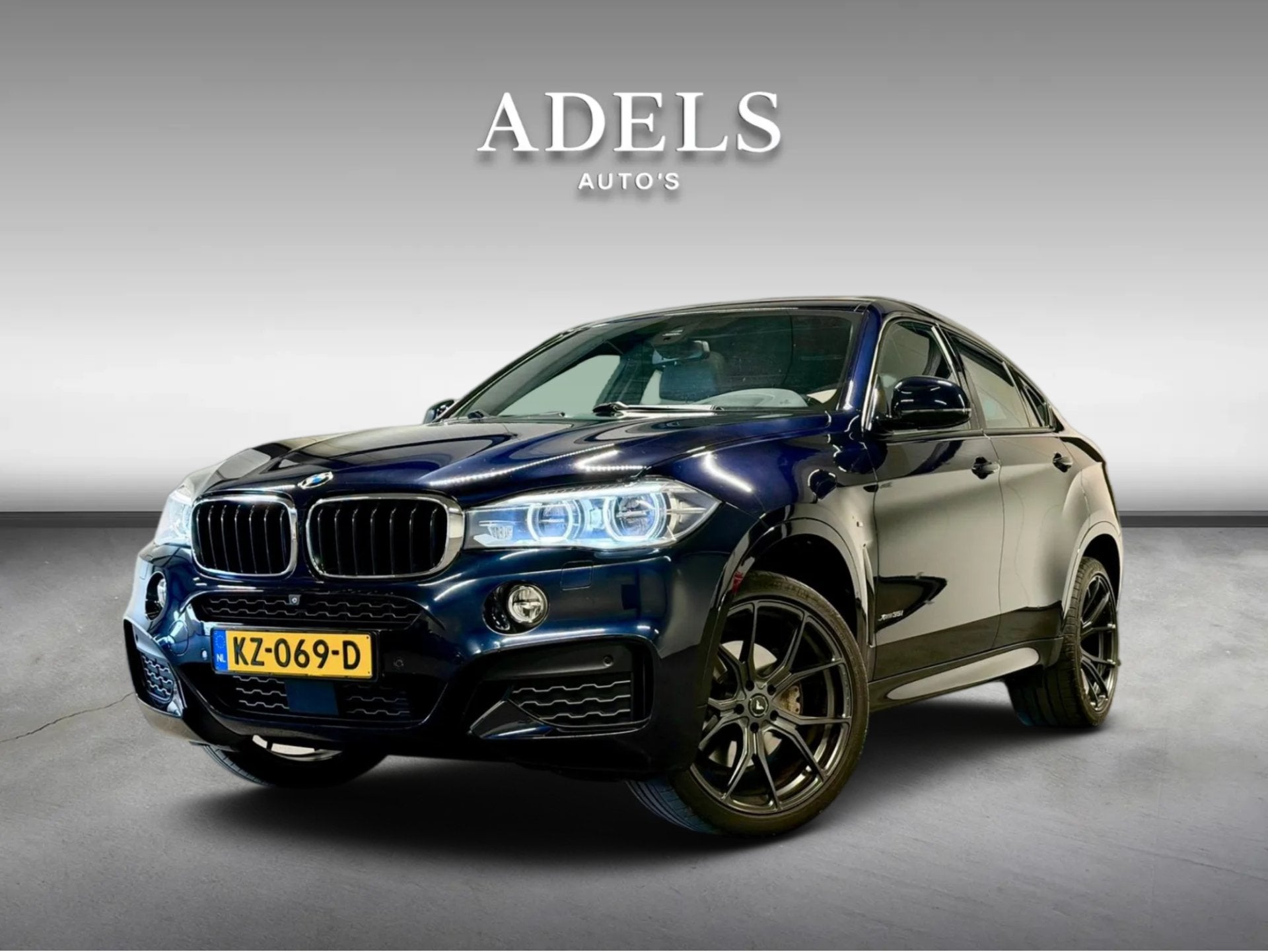 BMW X6 xDrive35i High Executive M Sport Panodak Hud, Auto's, BMW, Gebruikt, 4 stoelen, Automatische klimaatregeling, Zwart