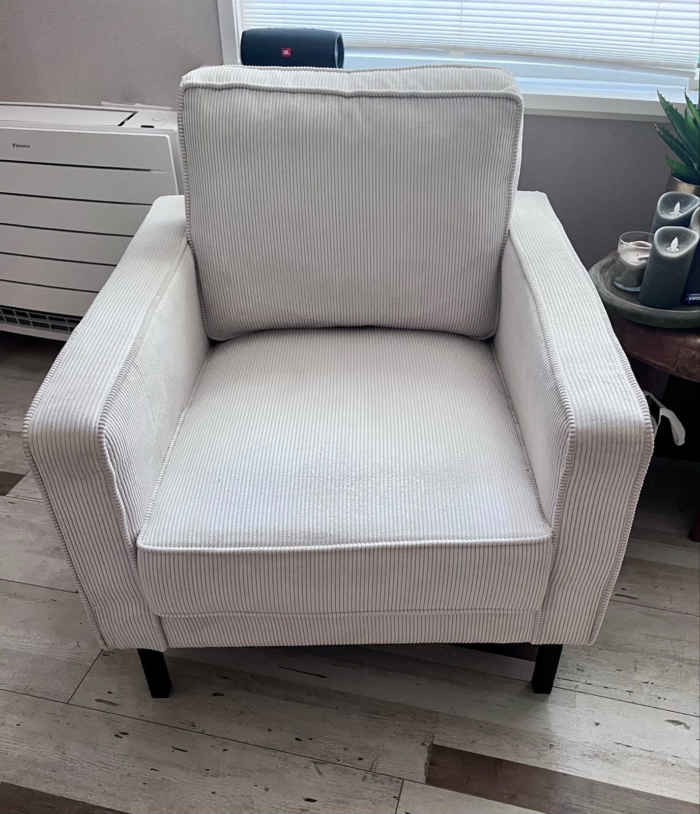 Nagenoeg nieuwe fauteuil, Ophalen, Zo goed als nieuw, Stof, 75 tot 100 cm