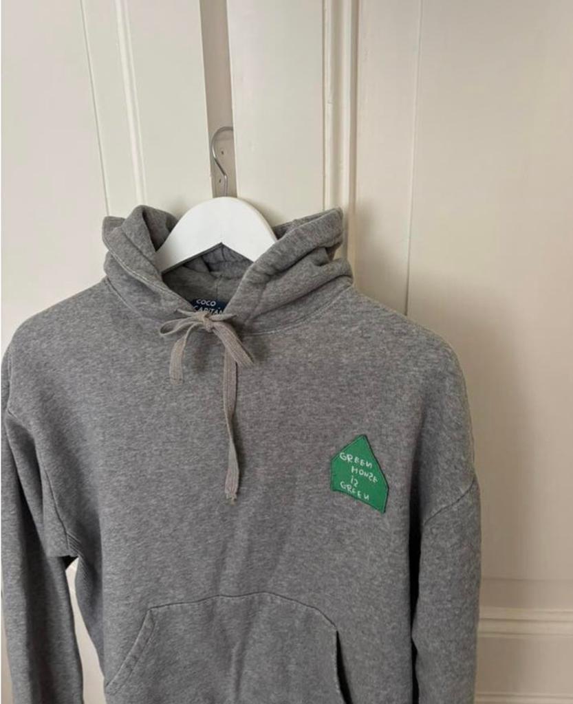 Coco capitan x zara grijze sweater,hoodie licht grijs,maat S, Ophalen of Verzenden, Zo goed als nieuw, Maat 36 (S), Grijs