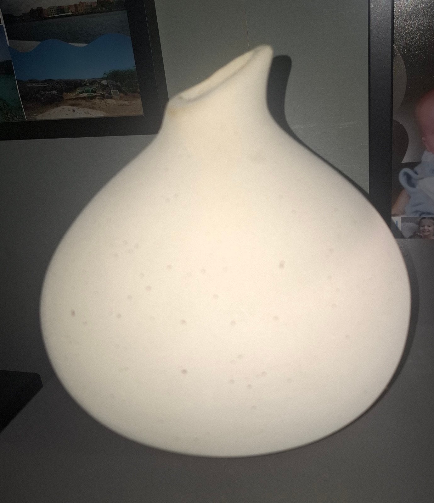 Crème organische vaas Assago van Light and Living, Ophalen of Verzenden, Vaas, Beige, Steen/keramiek