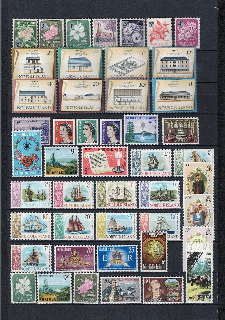 Norfolk Island  Postfris en gestempeld, Verzenden, Postfris