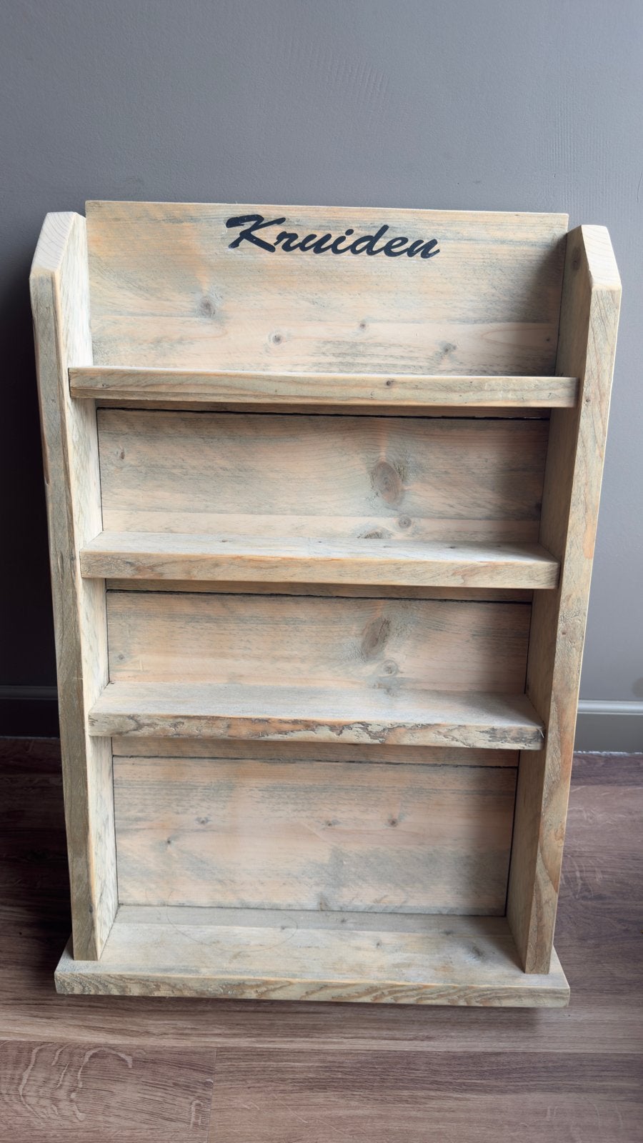 Houten Kruidenrekje - Vintage Look, Ophalen, Gebruikt