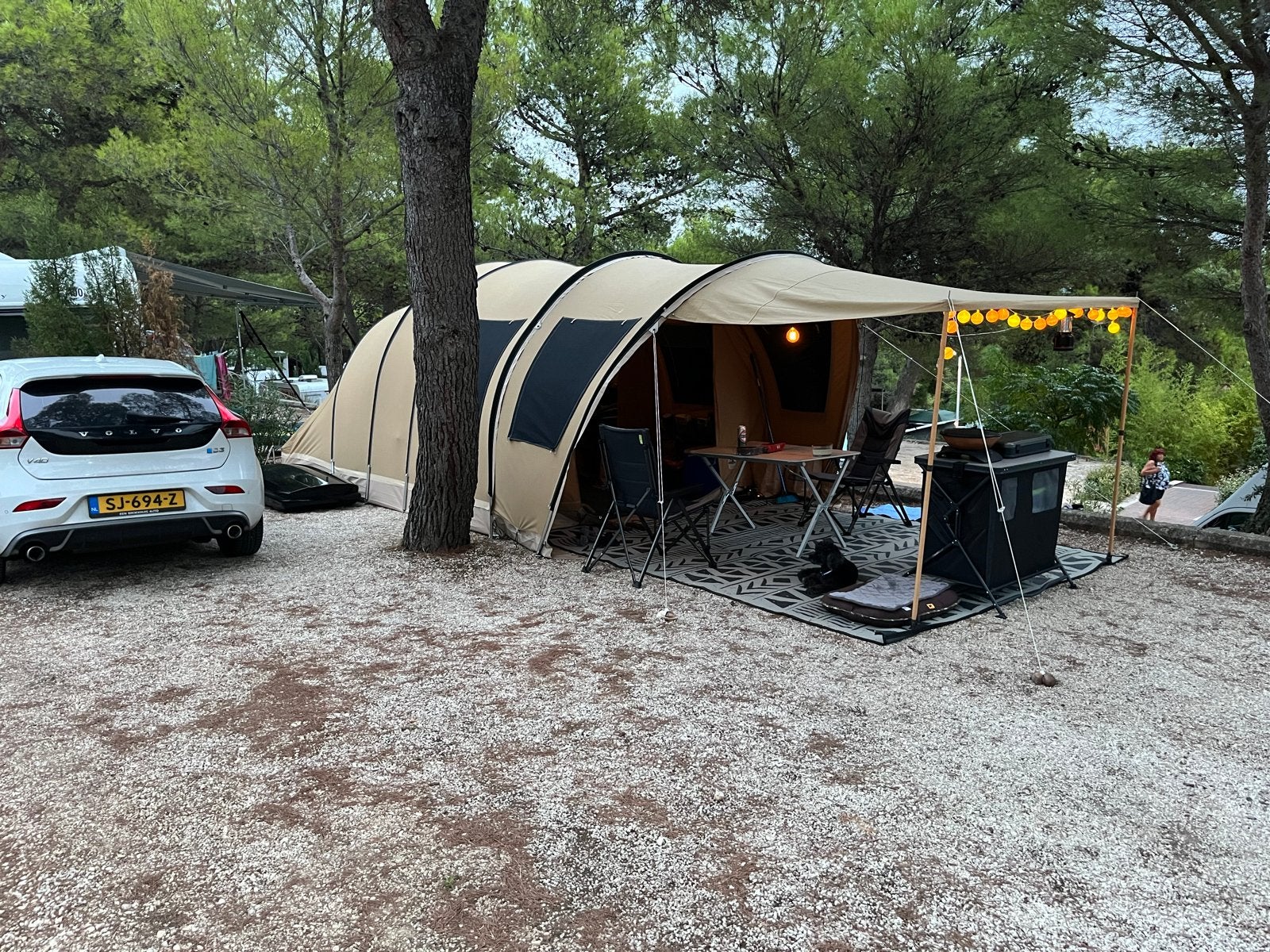 Karsten Lacerta tunneltent - Ruime en comfortabele gezinsten, Ophalen of Verzenden, Zo goed als nieuw, Tot en met 5