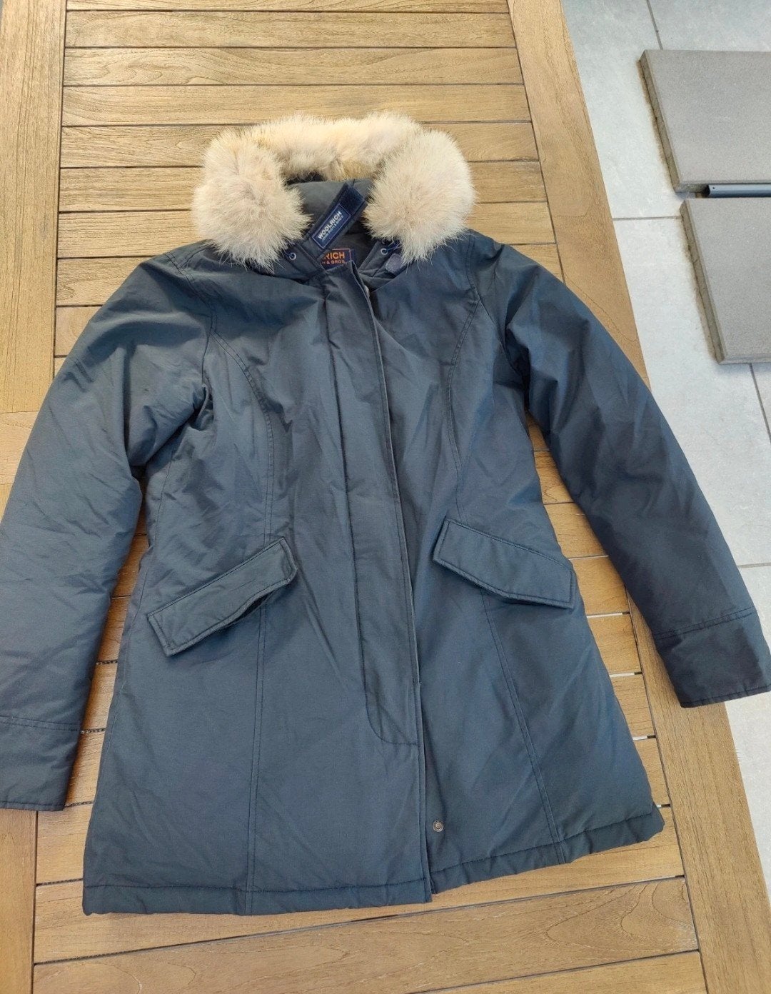 Woolrich Arctic Parka Dames - Maat XL, Blauw, Maat 46/48 (XL) of groter, Ophalen of Verzenden, Zo goed als nieuw