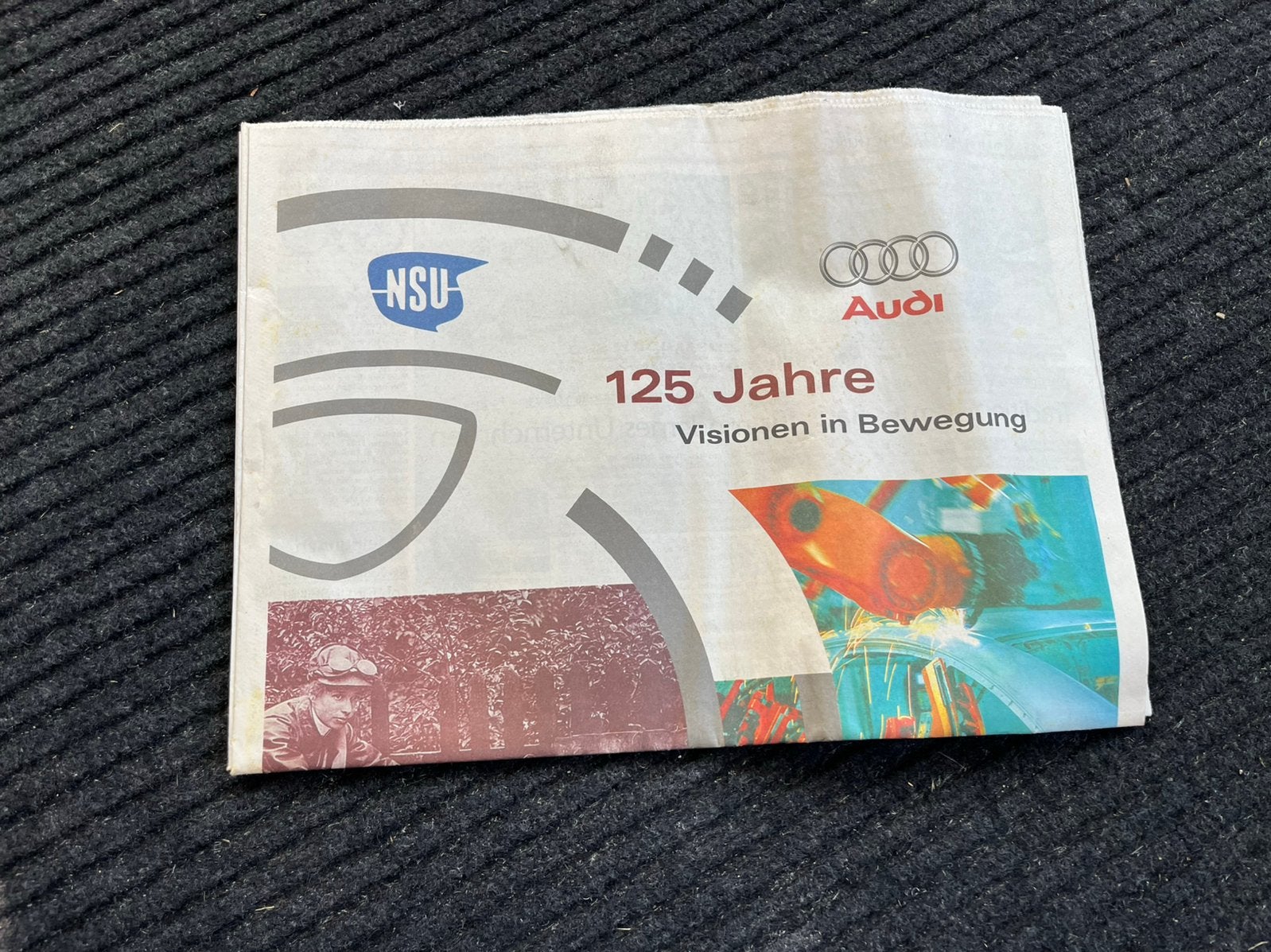 Audi Mobil vintage 125 jaar werknemers krant (nsu)1998, Ophalen of Verzenden, Buitenland, Krant
