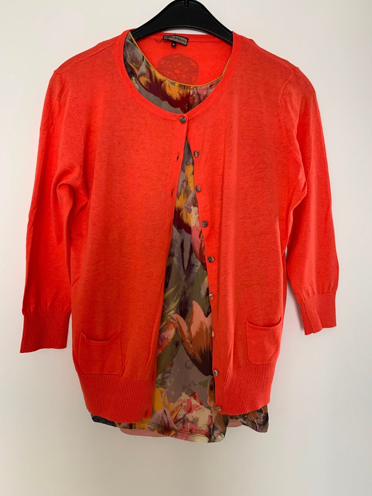 Set van top met vestje in felle kleuren Ted baker maat 36, Ophalen of Verzenden, Gedragen, Maat 36 (S), Oranje