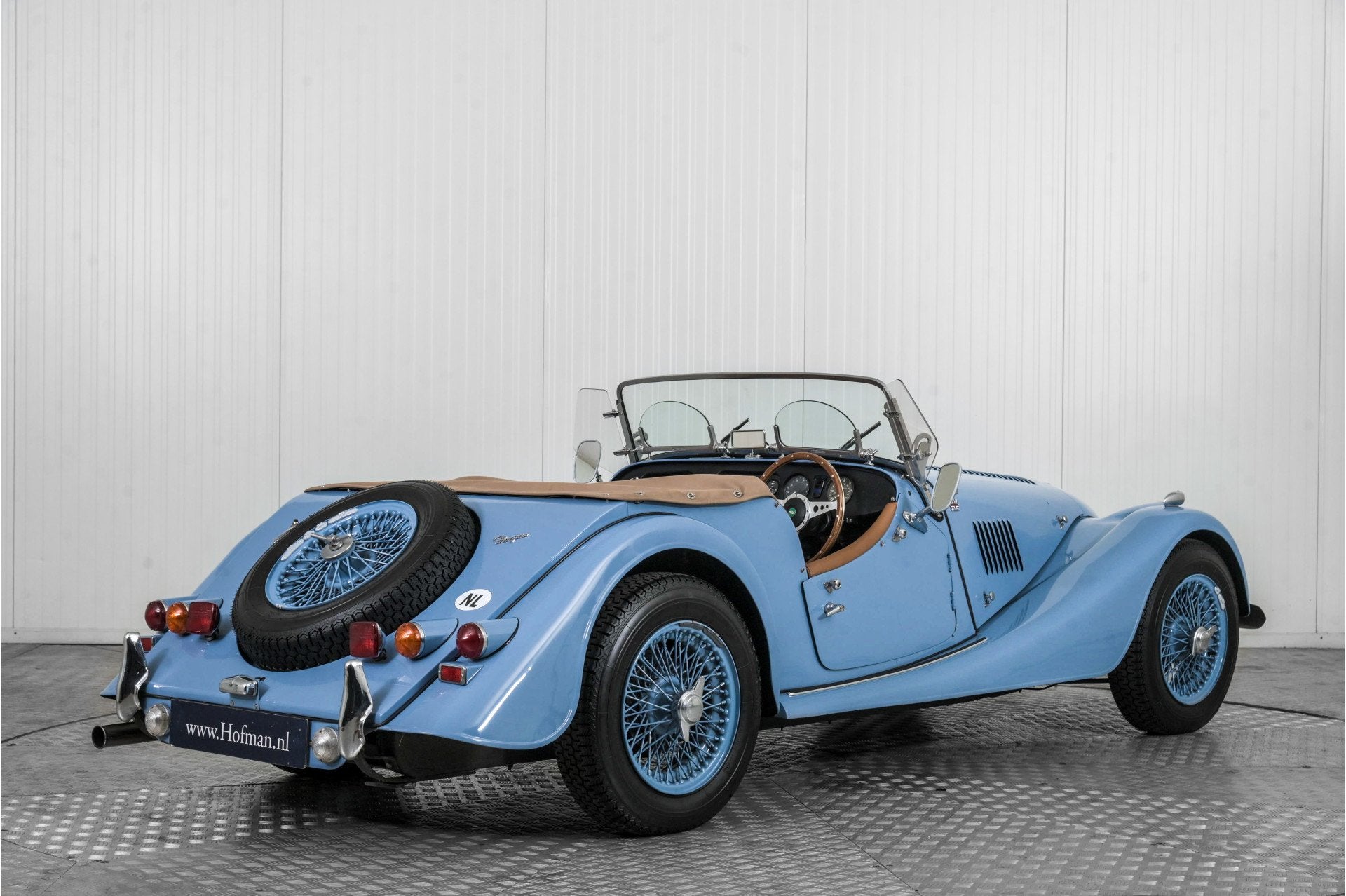 Morgan 4/4 1.6 2-seater . (bj 1979), Auto's, Gebruikt, 4 cilinders, Blauw, Leder