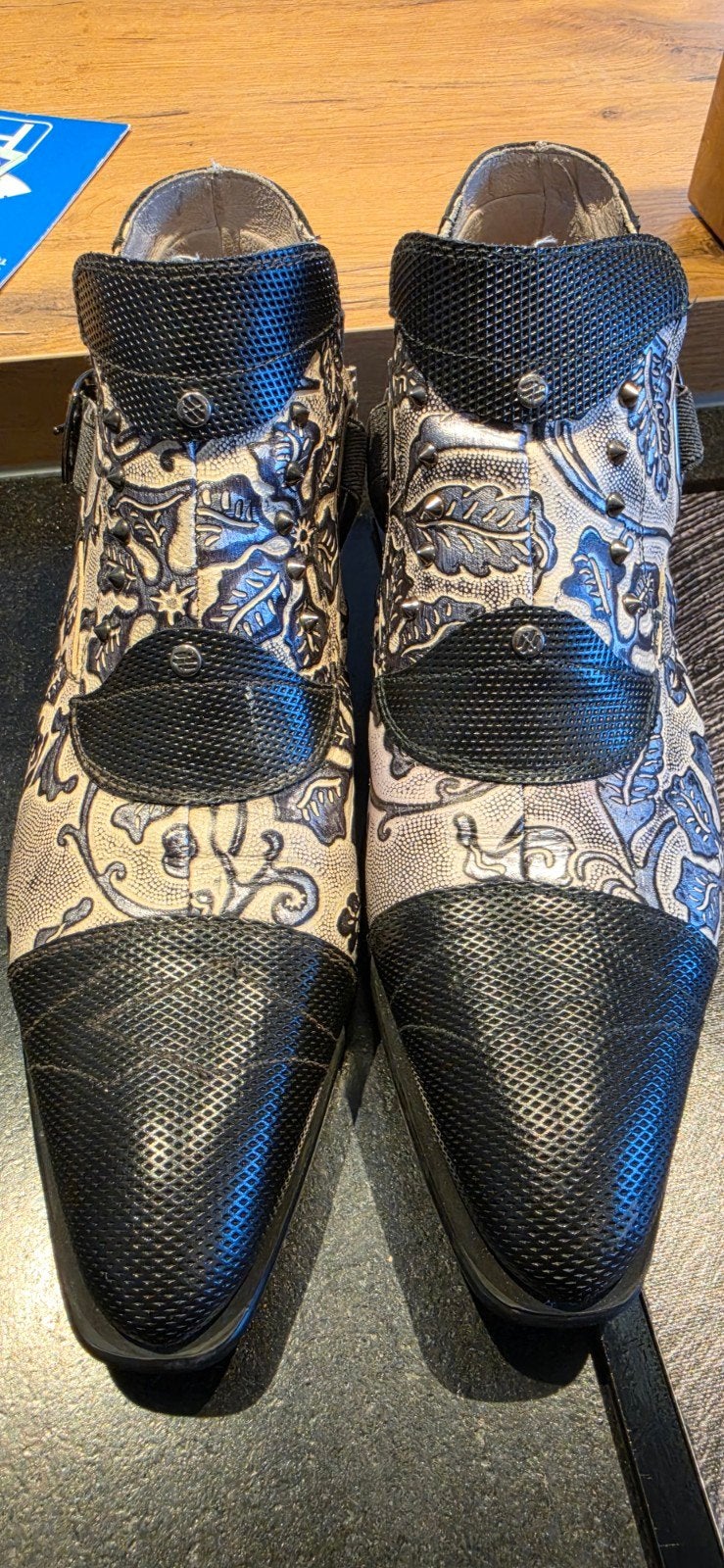 New Rock laarzen - Zo goed als nieuw - Maat 40, Kleding | Dames, New Rock, Zwart, Lage of Enkellaarzen, Ophalen of Verzenden