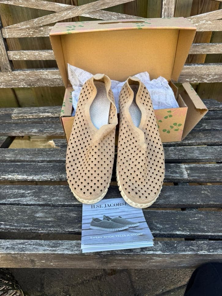 Ilse Jacobsen instapschoen dames maat 38 beige, Ophalen of Verzenden, Instappers, Beige, Ilse Jacobsen