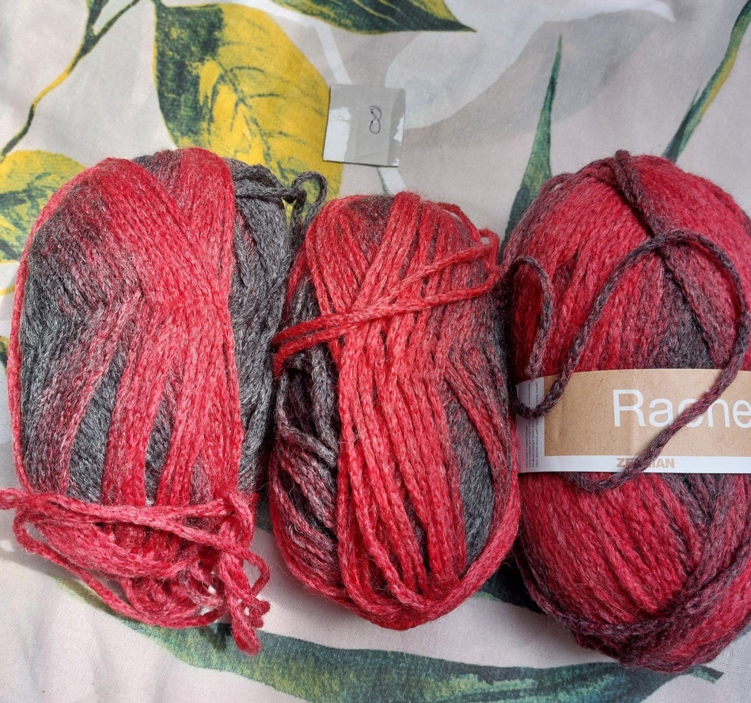3 bollen wol rood/zwart (Rachel), Ophalen of Verzenden, Nieuw, Breien of Haken, Wol of Garen
