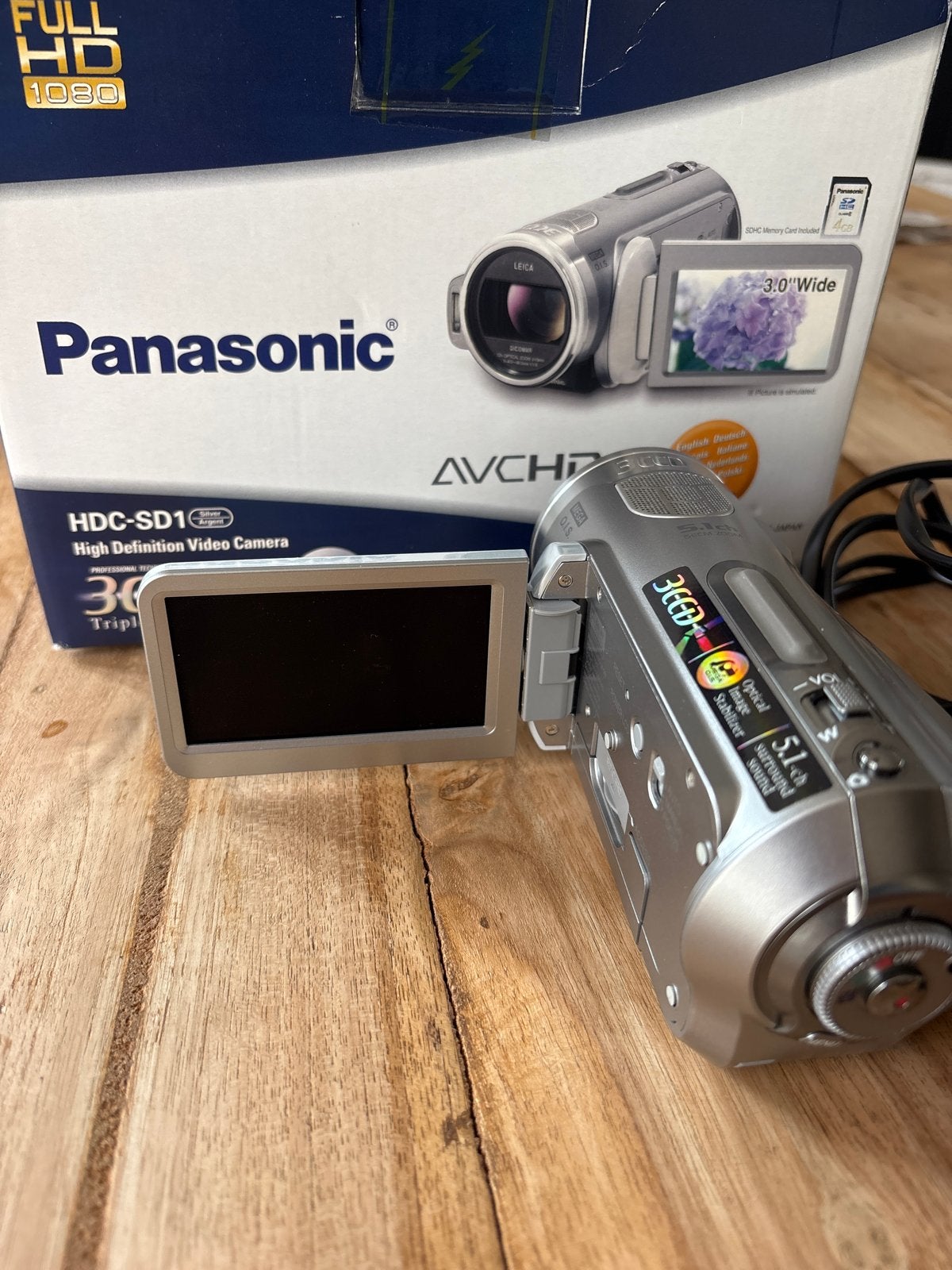 Panasonic HDC-SD1 Full HD Camcorder met Leica lens, Full HD, Panasonic, Overige soorten, Zo goed als nieuw