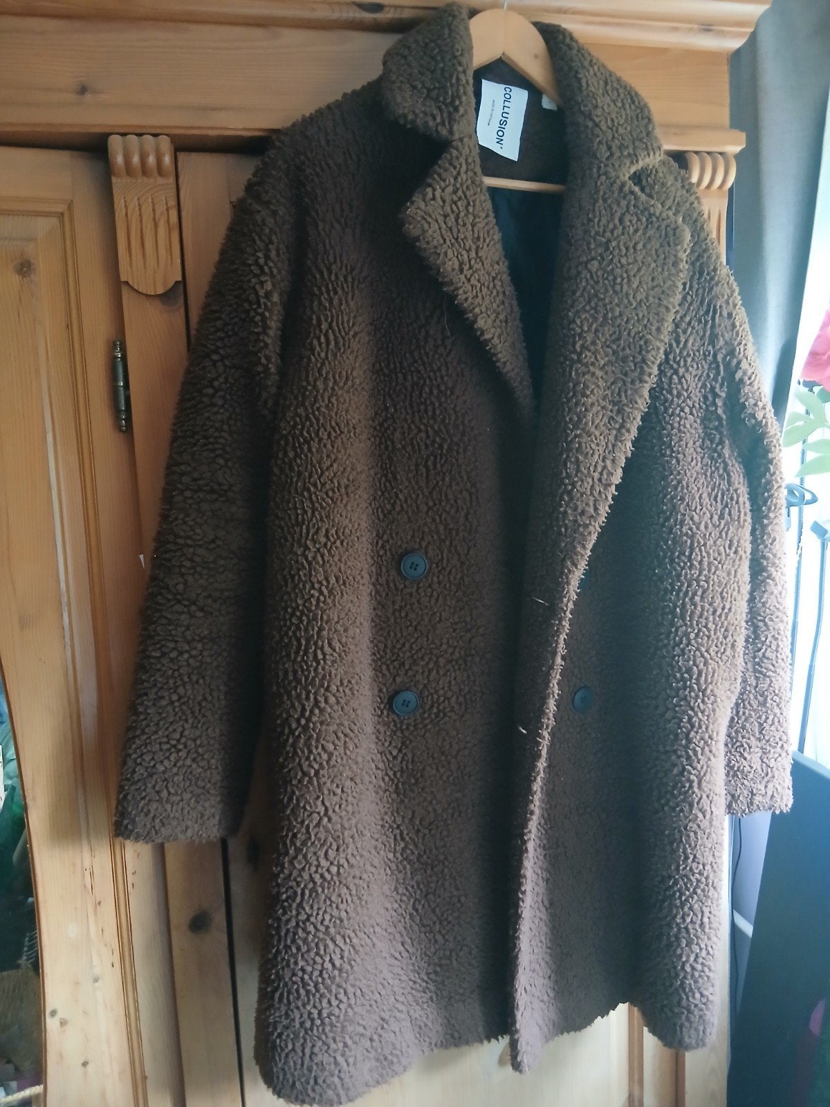 COLLUSION Teddy Jas - Bruin, Maat S, Kleding | Dames, Bruin, COLLUSION, Ophalen of Verzenden, Zo goed als nieuw