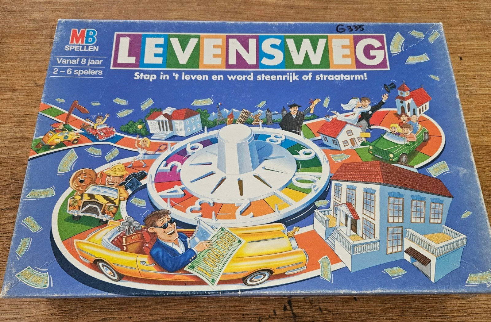 Levensweg Bordspel - Klassiek Familieplezier, Vijf spelers of meer, Ophalen of Verzenden, Gebruikt, MB Spellen