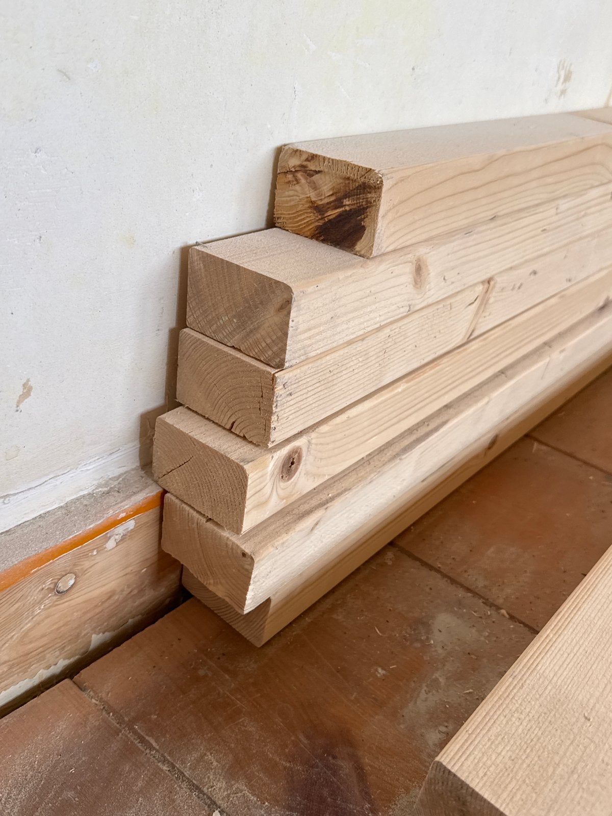 Vuren balken en planken, diverse lengtes, Doe-het-zelf en Verbouw, Hout en Planken, Ophalen, Gebruikt, Balk, Vuren
