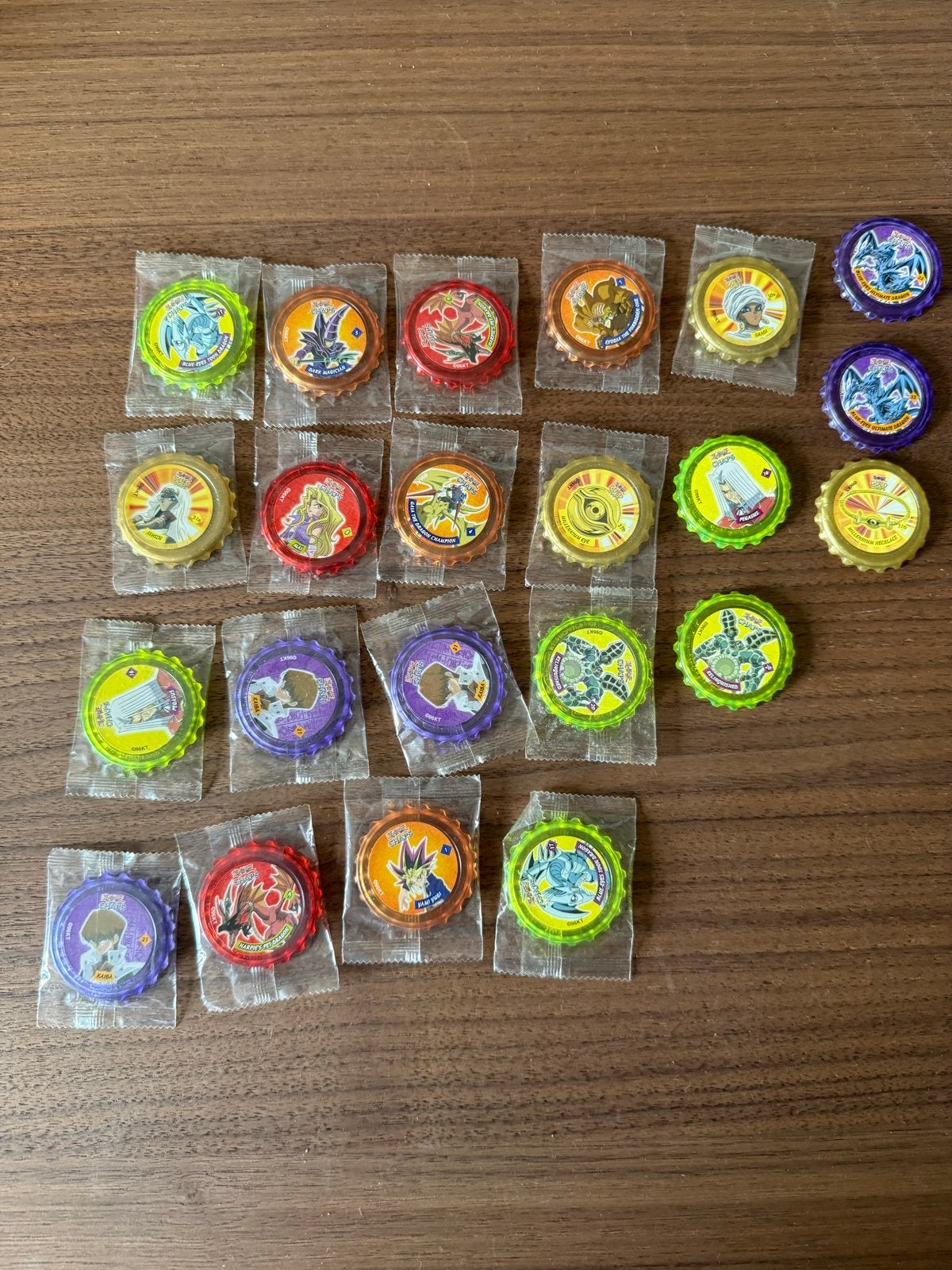 Yu-Gi-Oh! Flippo's / Chips Caps - Gesealed en Ongesealed, Ophalen of Verzenden, Gebruikt