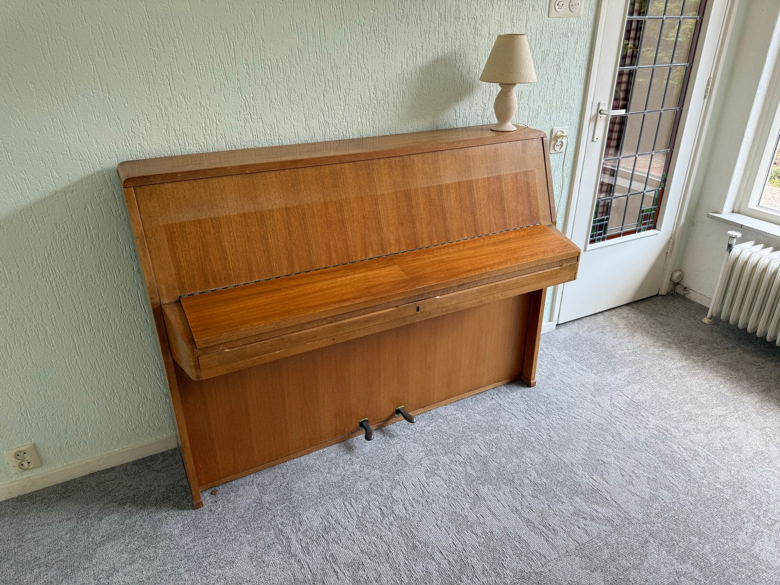 Authentieke Rippen piano, gebruikt, in goede staat, Ophalen, Gebruikt, Bruin, Piano