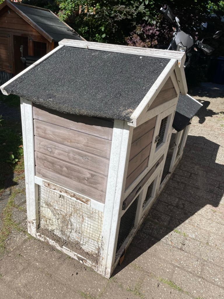 Konijnenhok, Dieren en Toebehoren, Ophalen, Gebruikt, 90 cm of meer, Hok