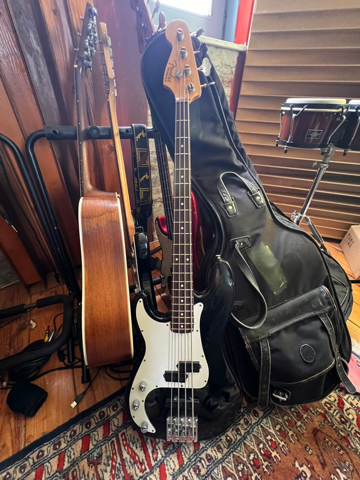 basgitaar Allparts Precision / jazz bass Linkshandig, Muziek en Instrumenten, Ophalen, Zo goed als nieuw, Elektrisch