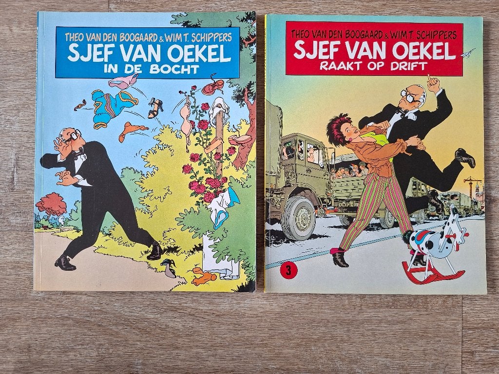 Sjef van Oekel stripboeken - deel 0 en deel 3, Boeken, Meerdere stripboeken, Ophalen of Verzenden, Zo goed als nieuw