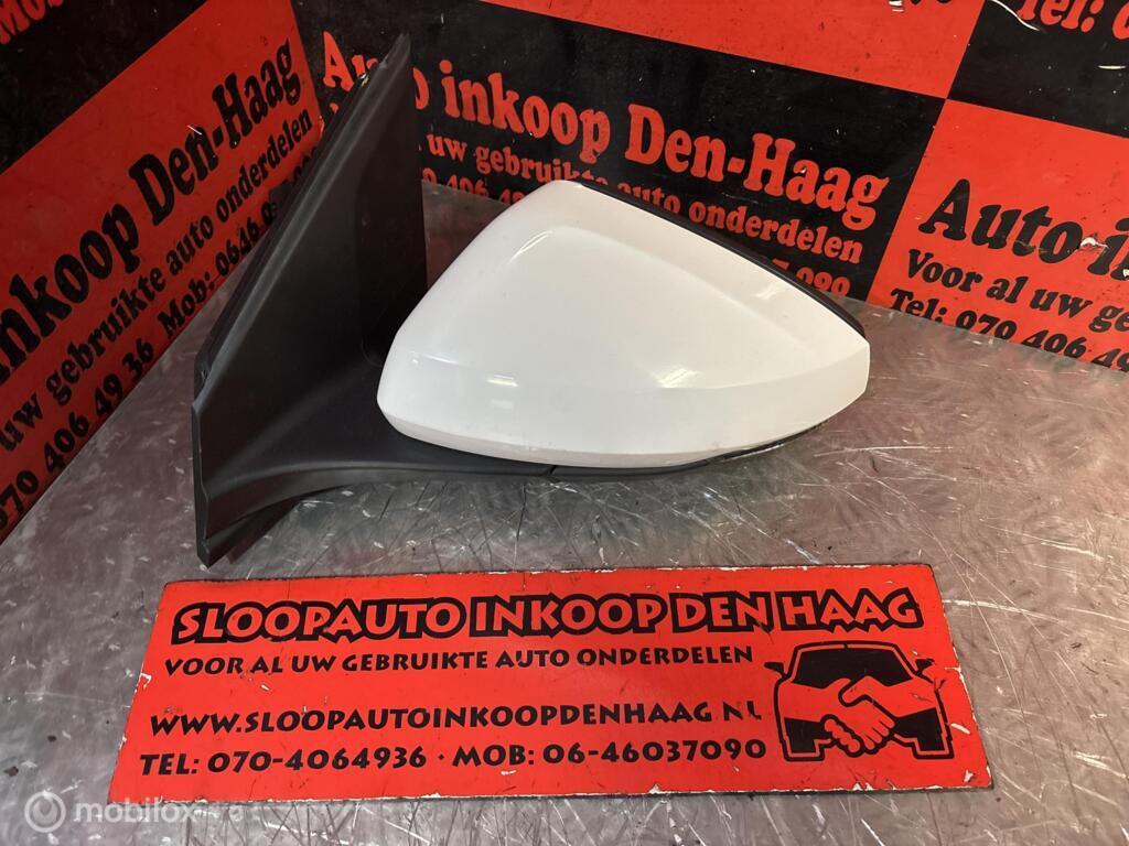 VW Polo AW1 ('17-21) Buitenspiegel Links | LC9A | INKLAPBAAR, Gebruikt, Volkswagen, Ophalen of Verzenden, Volkswagen