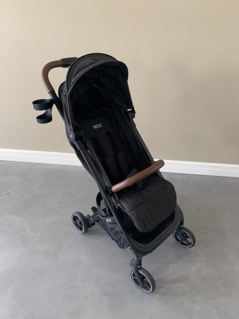 Buggy Novi Sky Black Melange, nog erg mooi!, Kinderen en Baby's, Ophalen of Verzenden, Zo goed als nieuw, Verstelbare rugleuning
