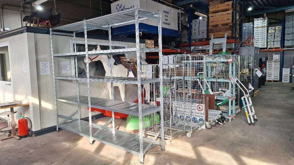 legbordstelling , Metalsistem, 250 cm H , 60 cm D, Huis en Inrichting, Kasten | Stellingkasten, Ophalen, Nieuw, Industriepark 2a 9351PA Leek