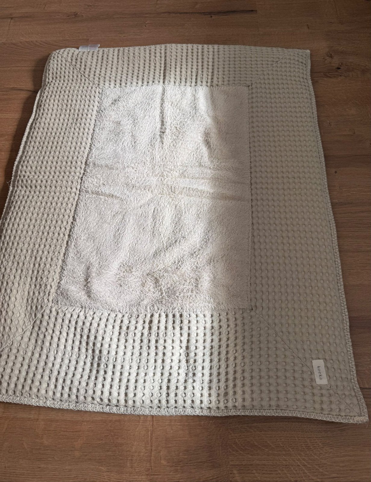 Koeka Boxkleed Beige/Grijs - Zacht en in Goede Staat, Ophalen, Zo goed als nieuw
