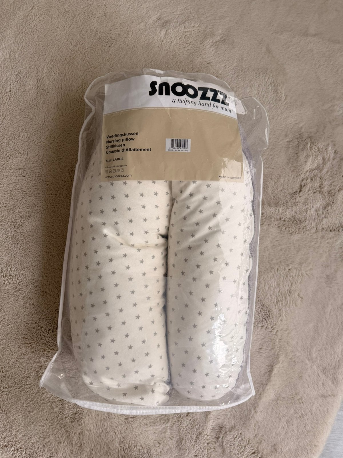 Voedingskussen Snoozzz, Overige merken, Gebruikt, Inclusief tas, Voedingskussen