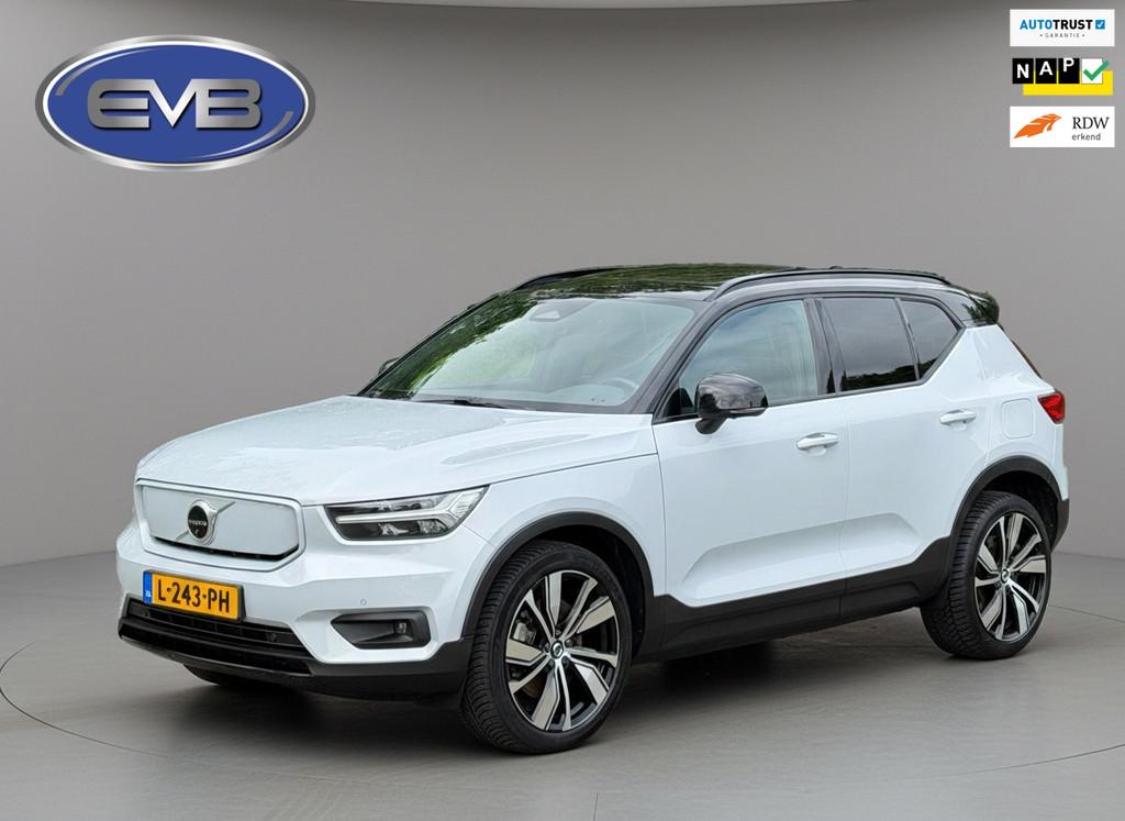 Volvo XC40 Recharge P8 AWD 408 pk R-Design, panoramadak, tre, Auto's, Volvo, 1300 min, Gebruikt, Origineel Nederlands, Vierwielaandrijving