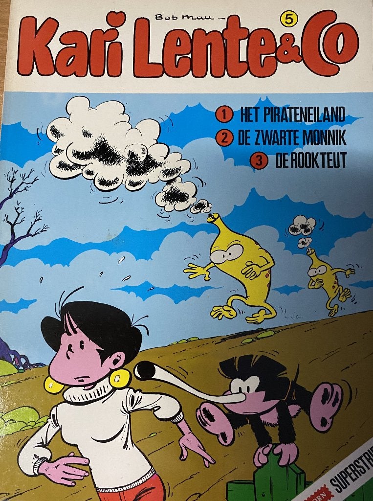 Kari Lente & Co Omnibus met drie zwart-wit verhalen, Gelezen, Bob Mau, Eén stripboek, Ophalen of Verzenden