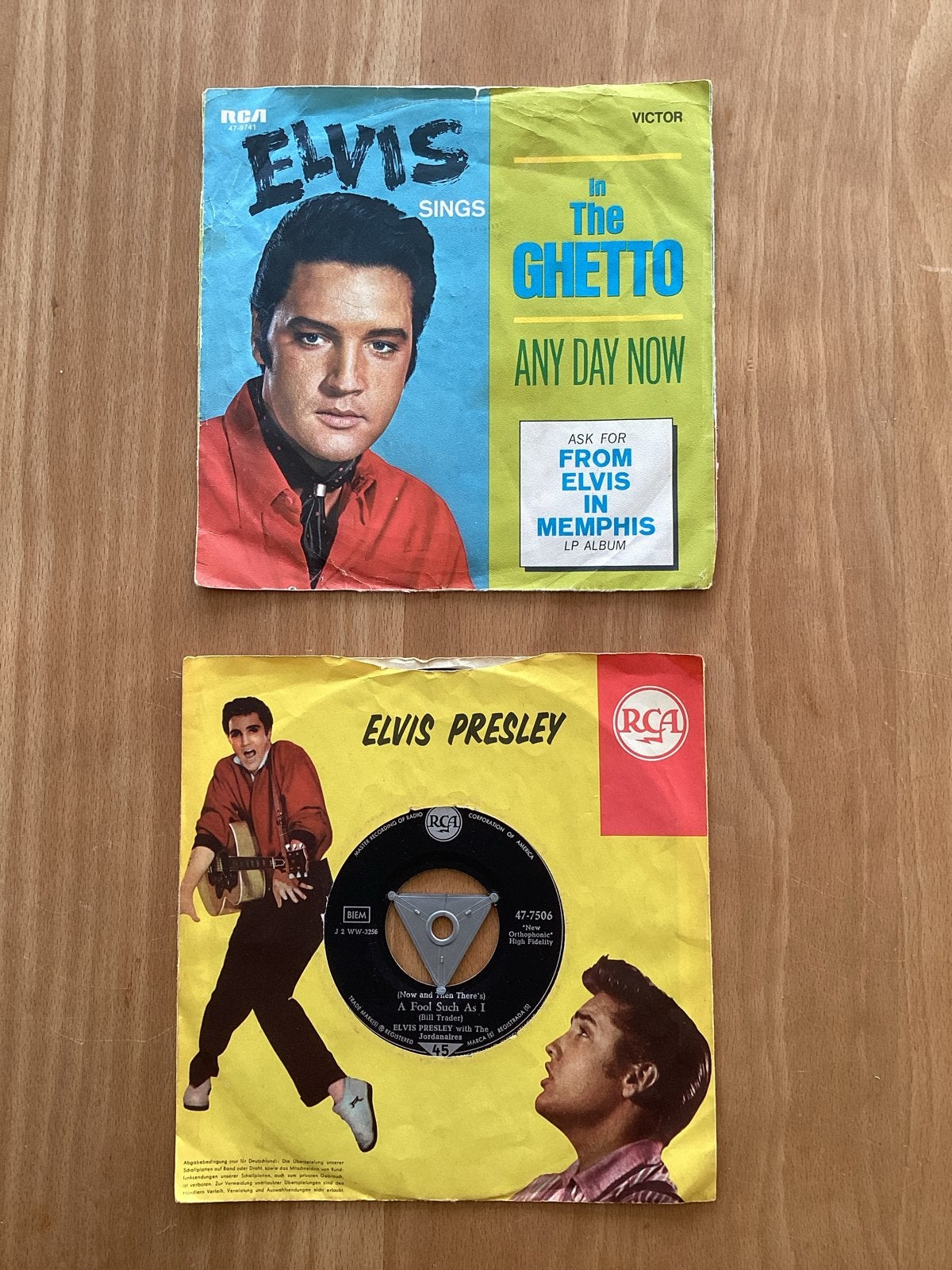 Elvis Presley - In The Ghetto / Any Day Now (7 inch vinyl), Gebruikt, 7 inch, Ophalen of Verzenden, Pop