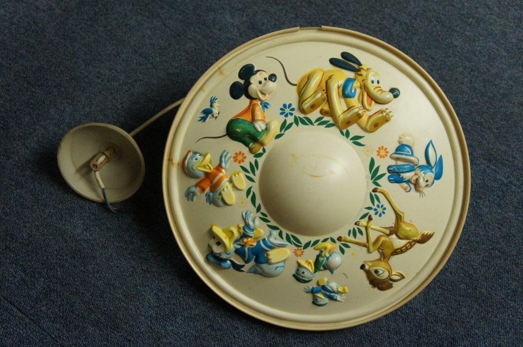 Oude, bijzondere hanglamp van Disney voor kinderkamer, Ophalen, Gebruikt, Overige materialen