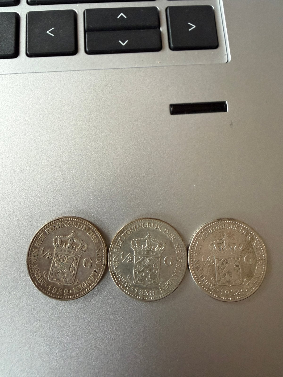 Set van 3 zilveren 1/2 guldens Koningin Wilhelmina, Ophalen, ½ gulden, Setje, Zilver