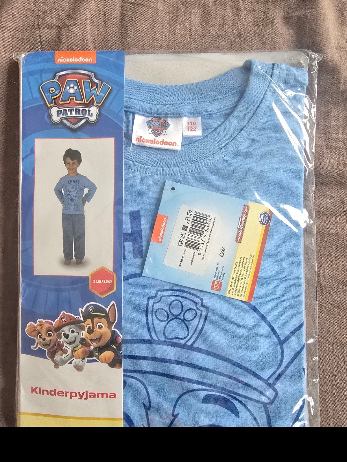 Paw Patrol Pyjama Nieuw Maat 116/122, Nacht- of Onderkleding, Nieuw, Ophalen of Verzenden, Paw Patrol