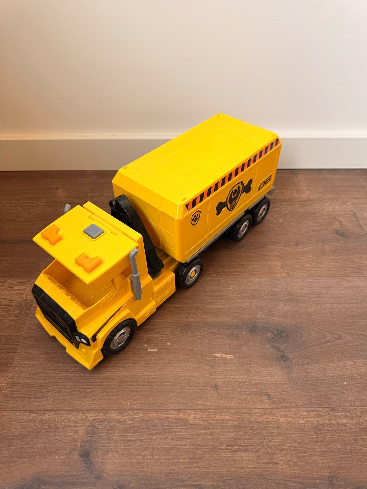 Paw Patrol Rubble's Deluxe Bulldozer met aanhanger, Ophalen, Zo goed als nieuw