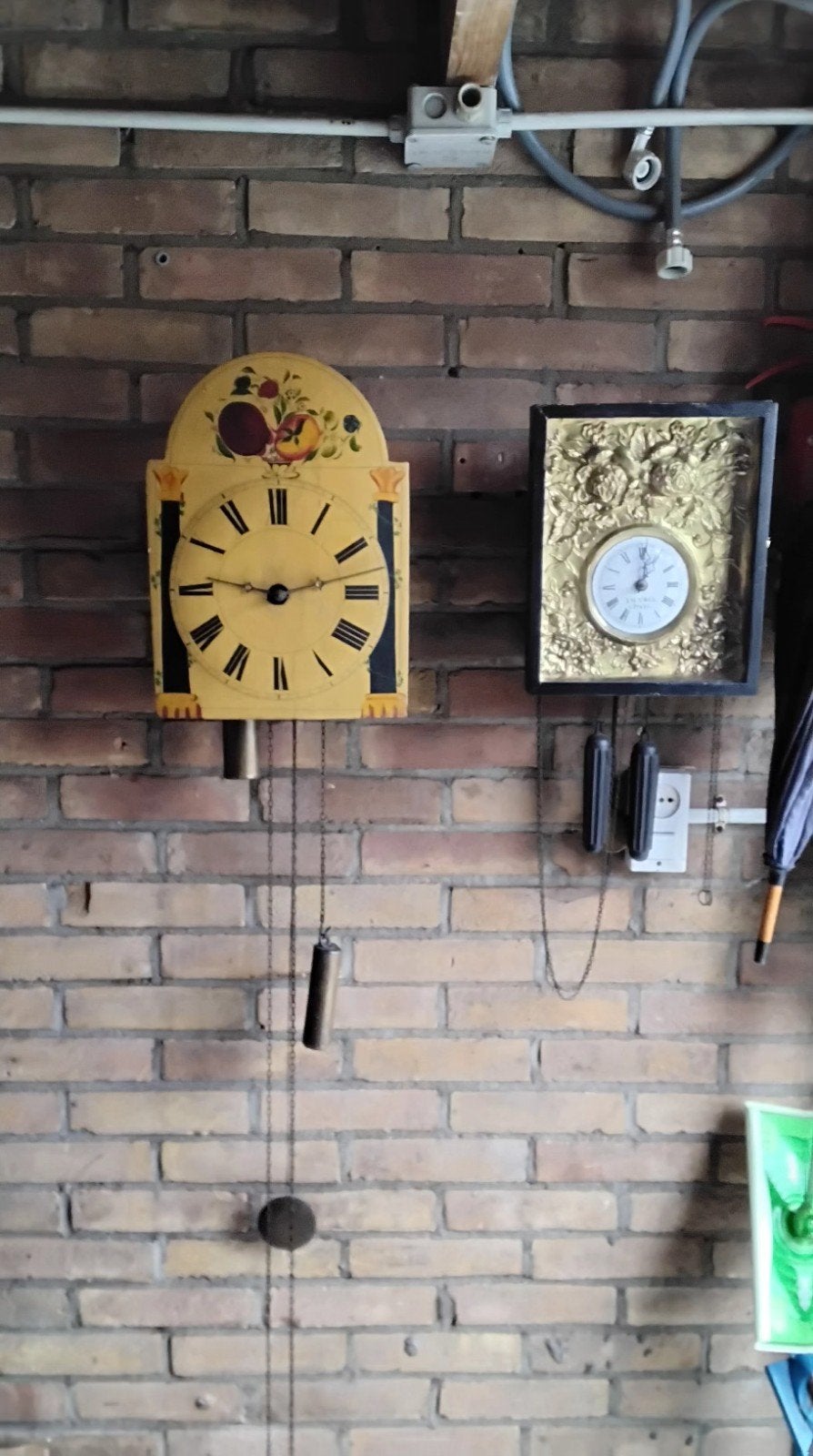 schilderij klok of Duitse schwarzwalder ramenuhr, Antiek en Kunst, Antiek | Klokken, Ophalen