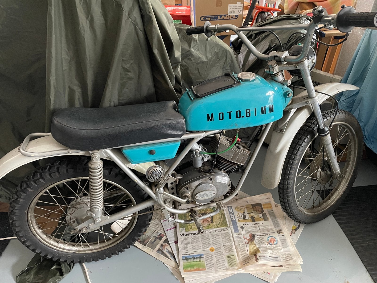 Moto-Bimm Enduro - Klassieke Italiaanse crossbrommer, Ophalen, Gebruikt, Overige merken