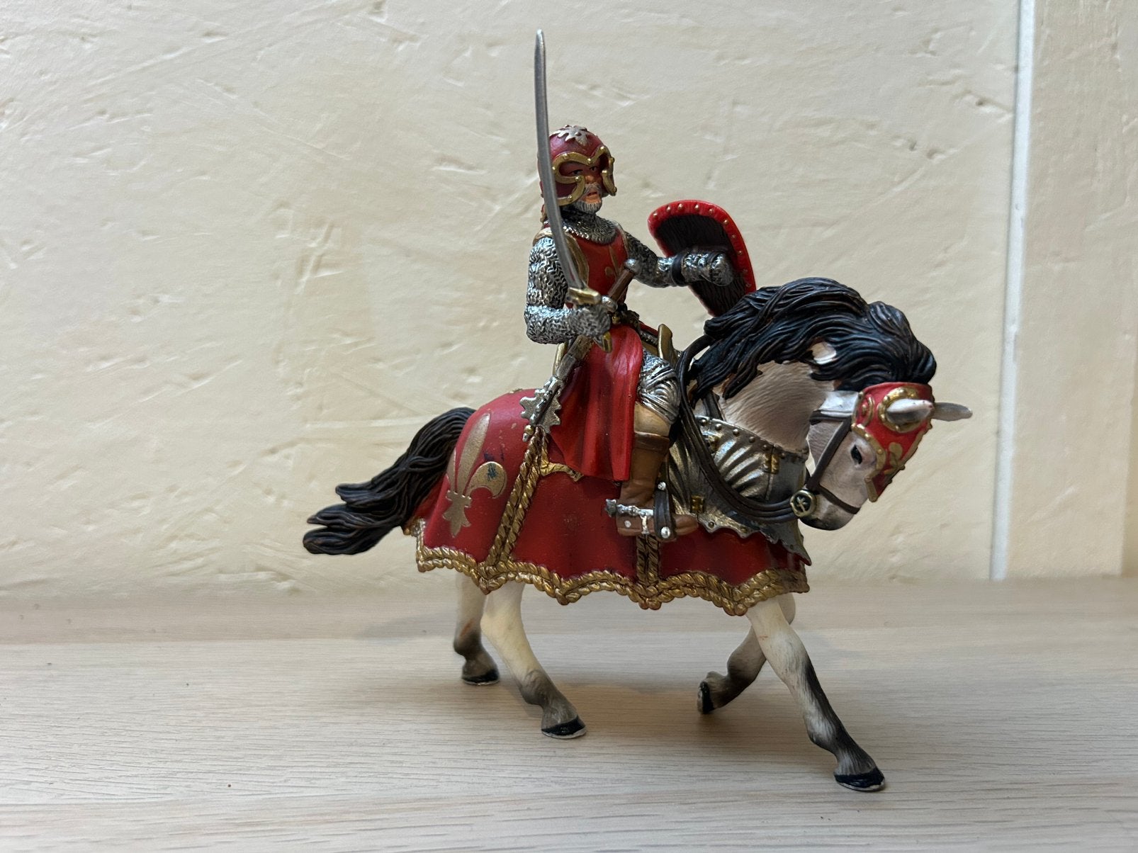 Schleich ridder, Ophalen of Verzenden, Zo goed als nieuw, Paard, Beeldje of Figuurtje