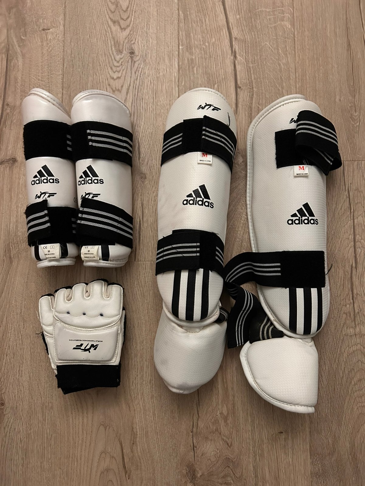 Beschermset teakwondo adidas, Ophalen, Gebruikt, Taekwondo, Vechtsportmateriaal