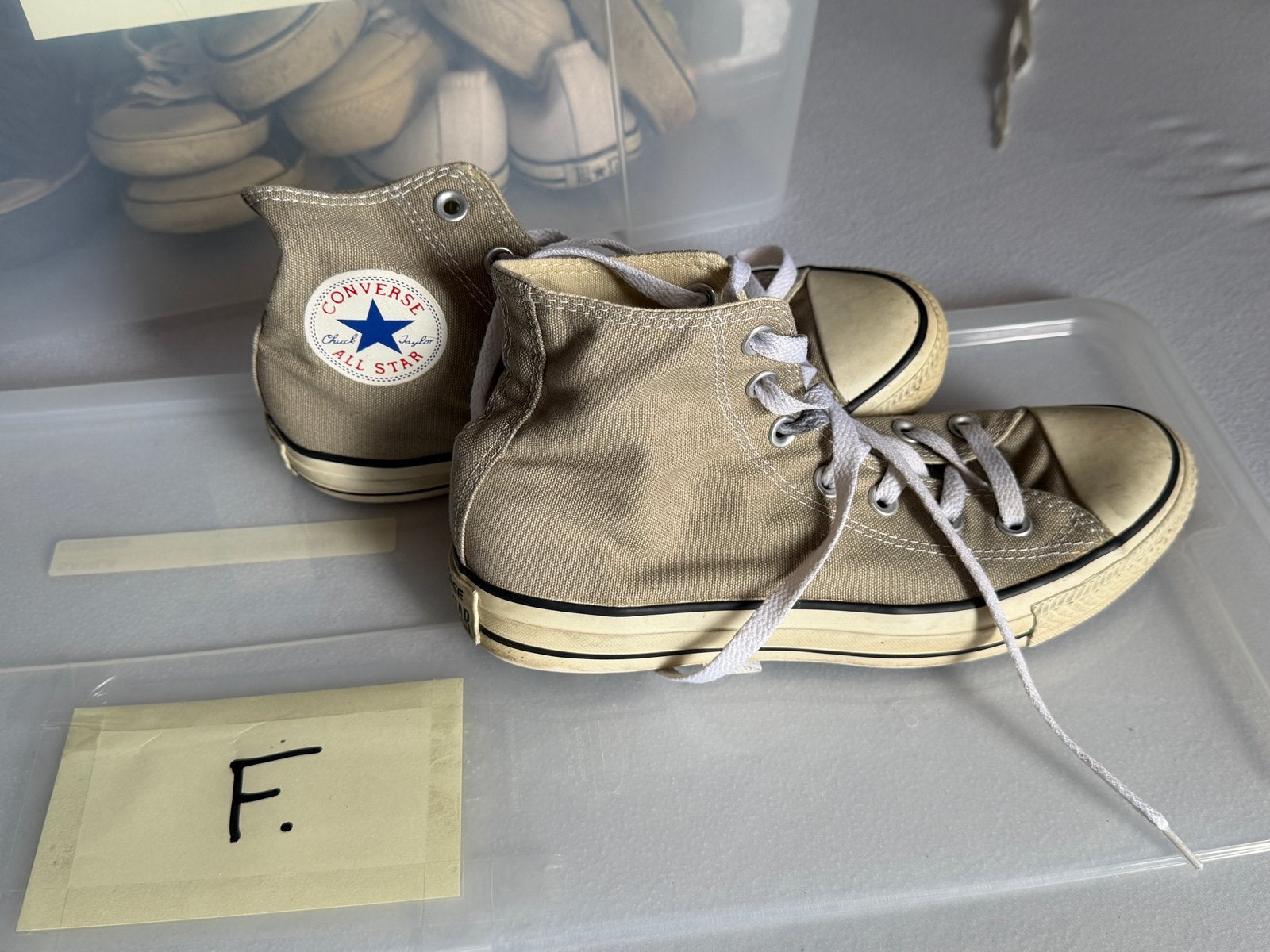 Converse All Star sneakers maat 38 - Beige, Verzenden, Gedragen, Beige, Sneakers of Gympen