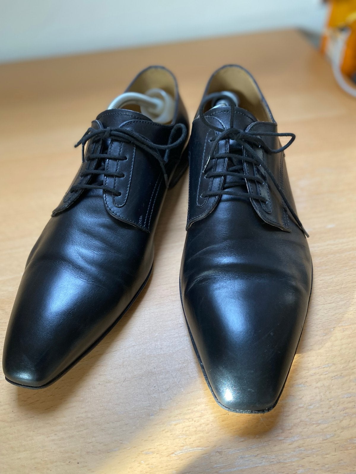 Cesare Paciotti Italiaanse Zwarte Business Schoenen 42.5/43, Zwart, Ophalen of Verzenden, Zo goed als nieuw, Veterschoenen